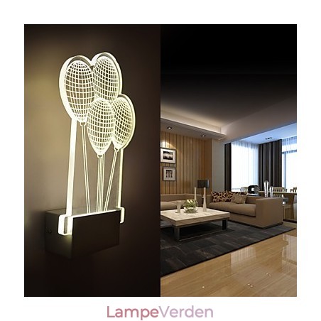 Akryl Væglampe PVC Lampe Lys Moderne Moderne Metal