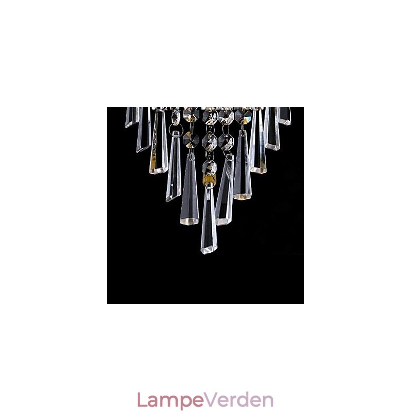 Klassisk krystal væglampe med 1 lys