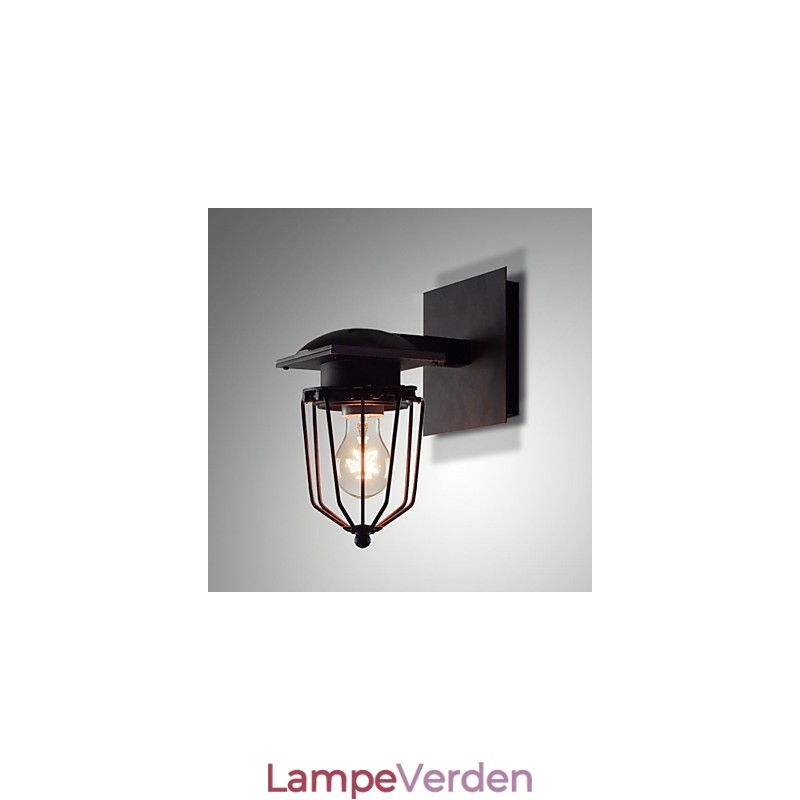 Retro smedede væglamper Enkelt hoved antik væglampe Reminisced Lampe Loft American Iron Vintage Small Cages Væglampe