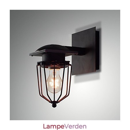 Retro smedede væglamper Enkelt hoved antik væglampe Reminisced Lampe Loft American Iron Vintage Small Cages Væglampe Retro smedede væglamper Enkelt hoved antik væglampe Reminisced Lampe Loft American Iron Vintage Small Cages Væglampe