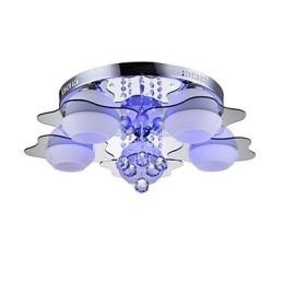 Fjernbetjening 5 lygter med Blue Redss Moderne Loftslys Flush Mount