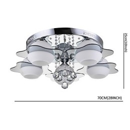 Fjernbetjening 5 lygter med Blue Redss Moderne Loftslys Flush Mount
