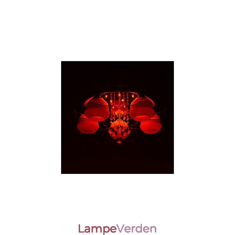 Fjernbetjening 5 lygter med Blue Redss Moderne Loftslys Flush Mount
