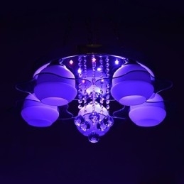 Fjernbetjening 5 lygter med Blue Redss Moderne Loftslys Flush Mount