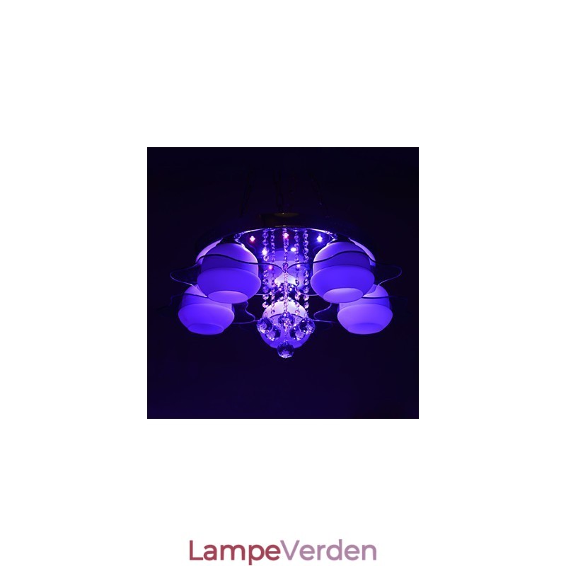 Fjernbetjening 5 lygter med Blue Redss Moderne Loftslys Flush Mount