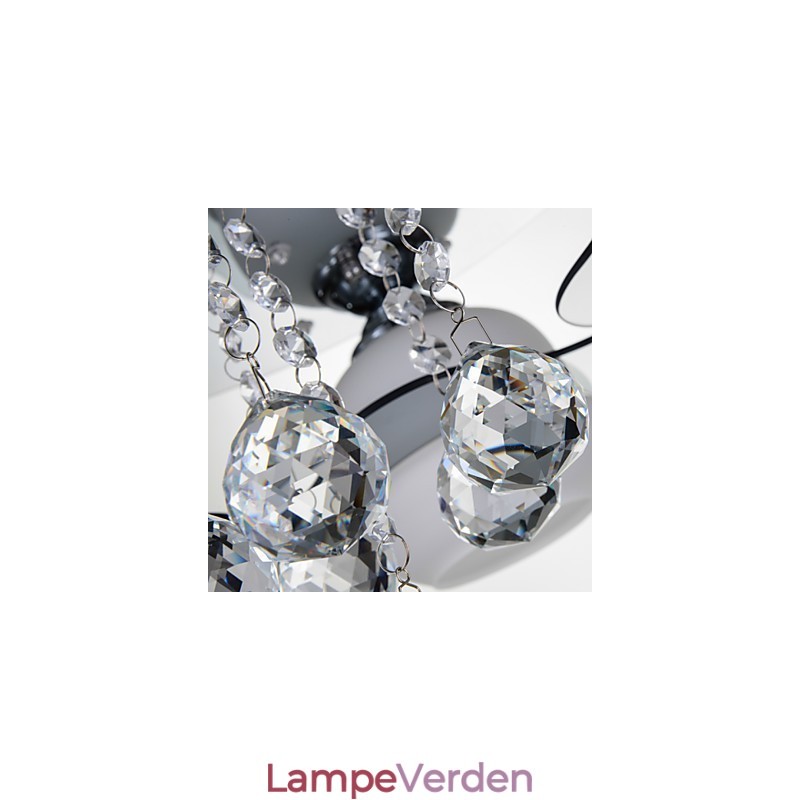 Fjernbetjening 5 lygter med Blue Redss Moderne Loftslys Flush Mount