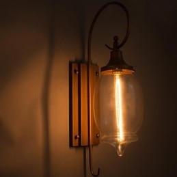 Væglamper til hjemmet Væglampe Minimalistisk interiør Gang Smedejernslampe Soveværelses sengelamper til stuen