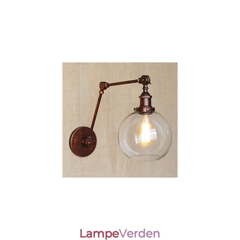 Væglamper Gyngelys Læsevæglamper Krystal Mini Style Rustik Lodge Metal