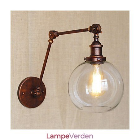 Væglamper Gyngelys Læsevæglamper Krystal Mini Style Rustik Lodge Metal