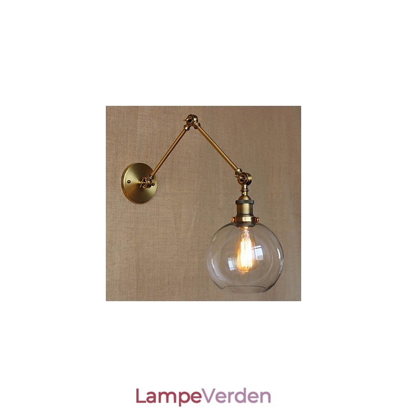 Væglamper Gyngelys Læsevæglamper Krystal Mini Style Rustik Lodge Metal