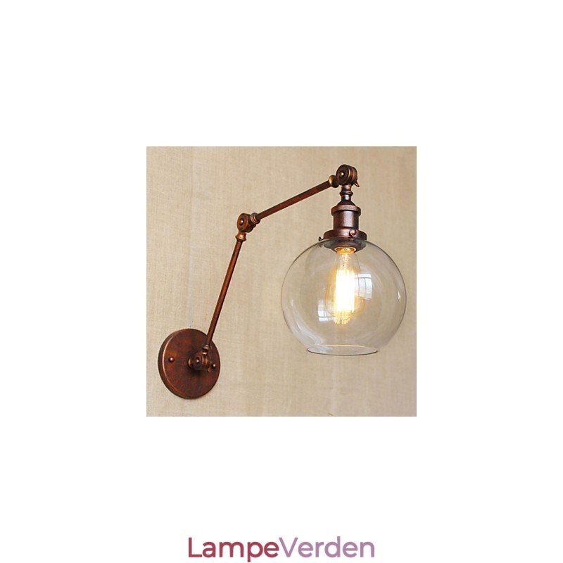 Væglamper Gyngelys Læsevæglamper Krystal Mini Style Rustik Lodge Metal