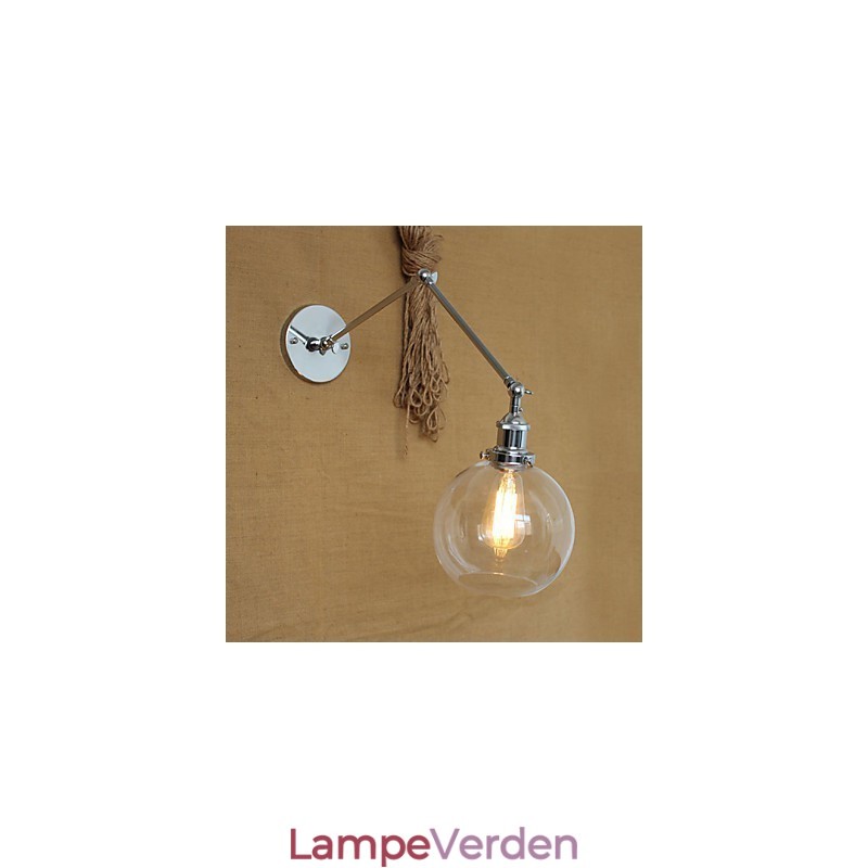 Væglamper Gyngelys Læsevæglamper Krystal Mini Style Rustik Lodge Metal