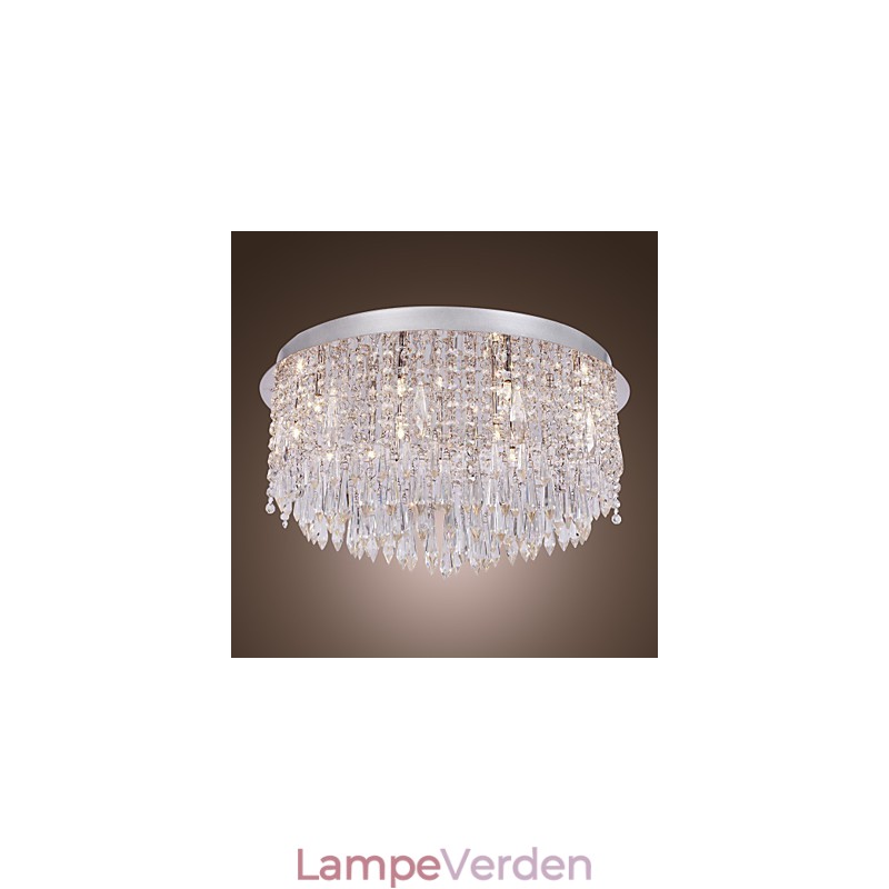 Moderne moderne krystal krom Flush Mount
