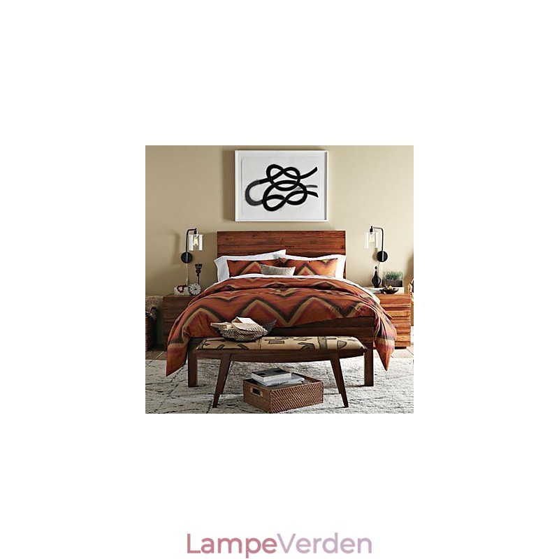 Moderne væglampe med glastrommeskærm