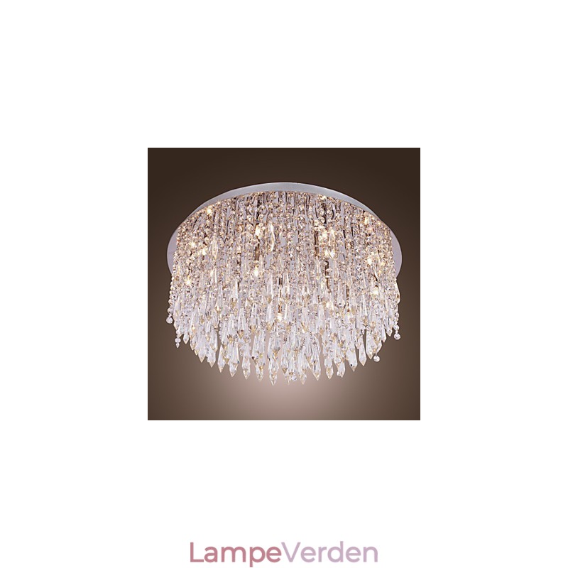 Moderne moderne krystal krom Flush Mount