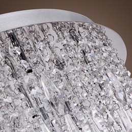 Moderne moderne krystal krom Flush Mount