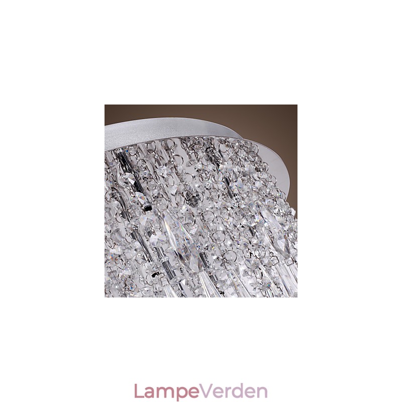 Moderne moderne krystal krom Flush Mount