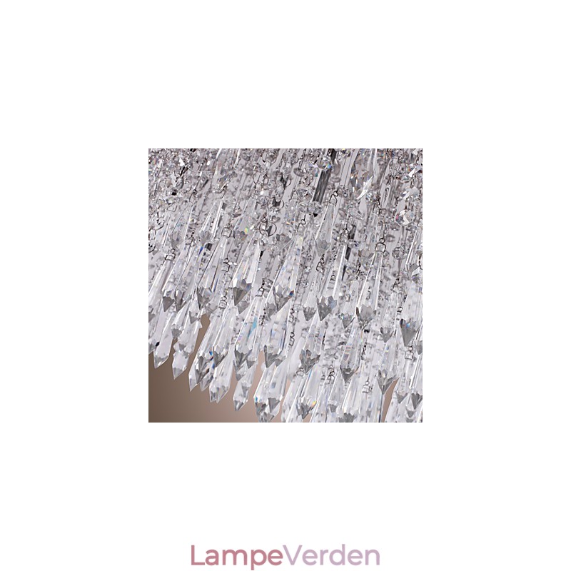 Moderne moderne krystal krom Flush Mount