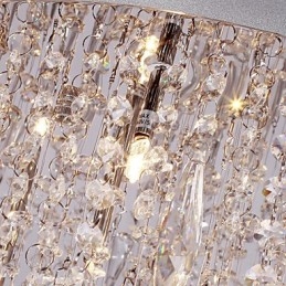 Moderne moderne krystal krom Flush Mount