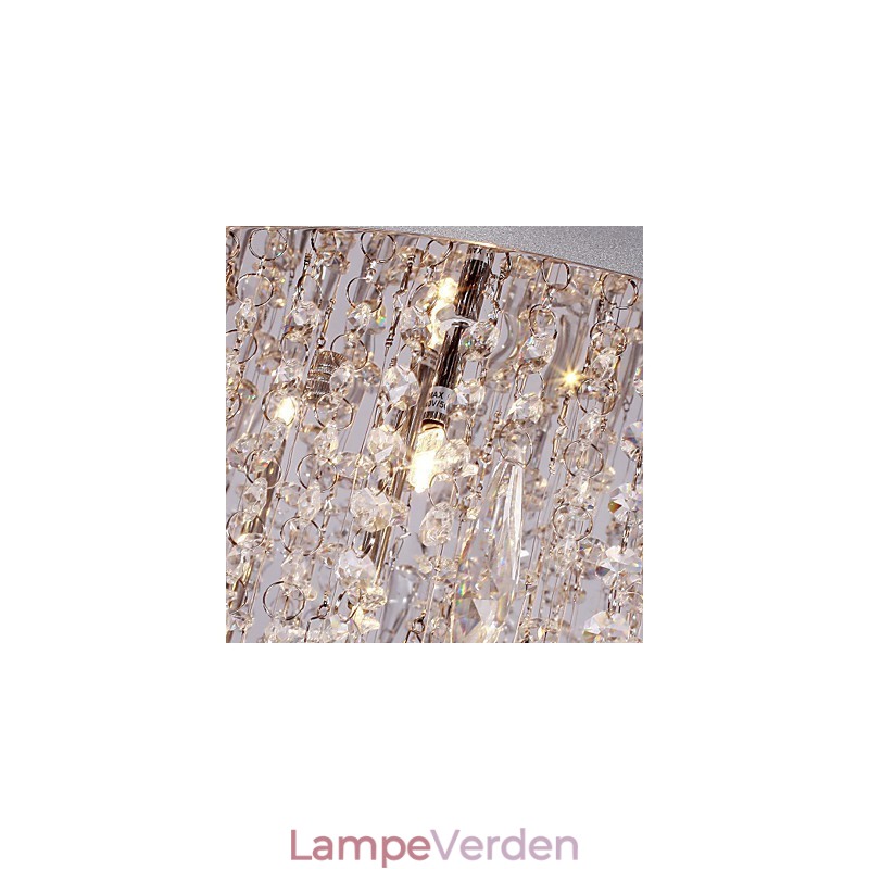 Moderne moderne krystal krom Flush Mount