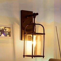 Creative Industrial Look Lamper Nordamerika Style Væglamper med Edison Flute Bulb Inde Bar Decoration Lights