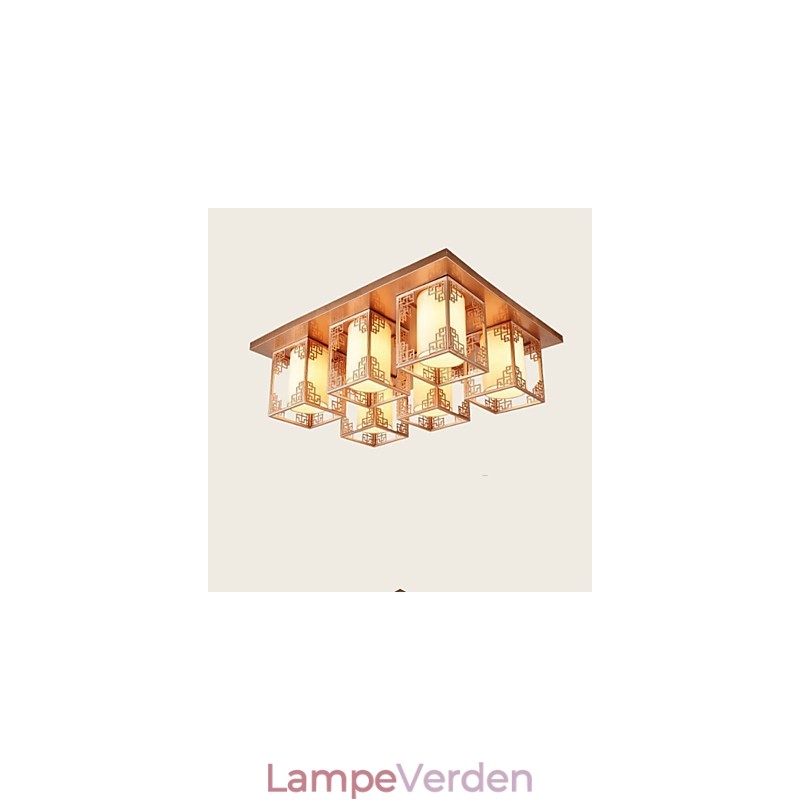 En kinesisk stil lamper jern loftsbelysning atmosfære