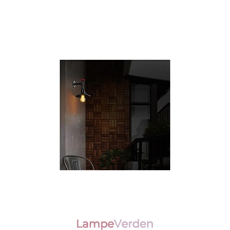 Mini Væglampe 1 Lys Kortfattet Flødejern