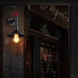 Mini Væglampe 1 Lys Kortfattet Flødejern