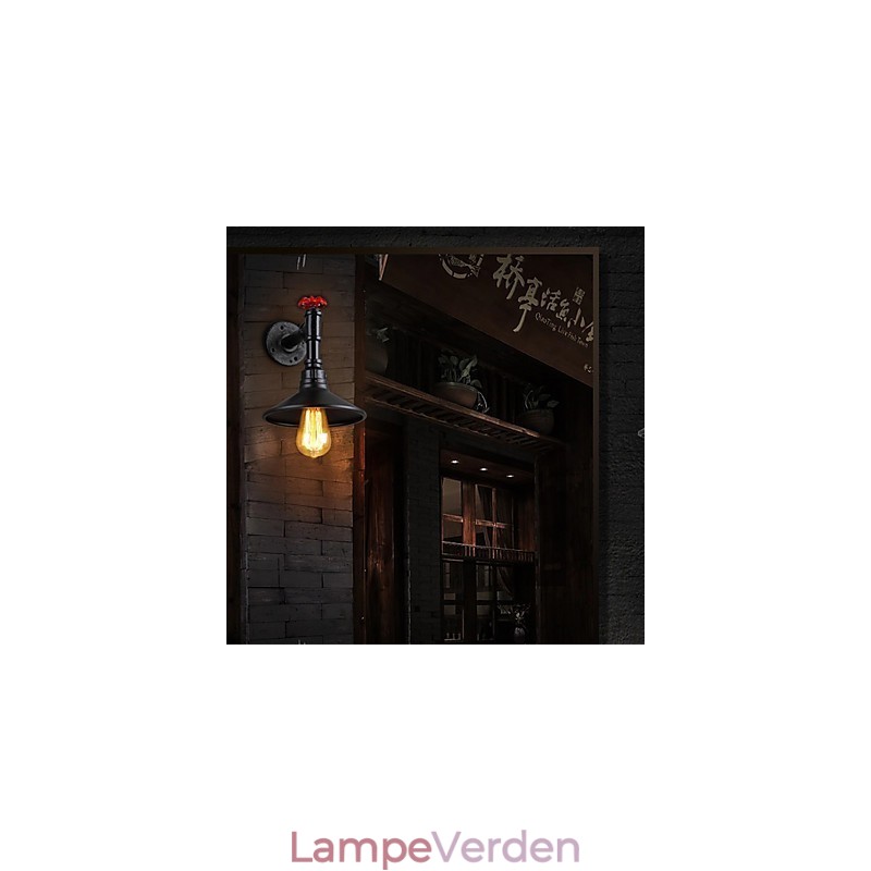 Mini Væglampe 1 Lys Kortfattet Flødejern