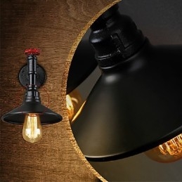 Mini Væglampe 1 Lys Kortfattet Flødejern