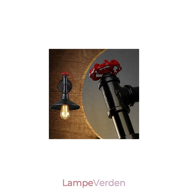 Mini Væglampe 1 Lys Kortfattet Flødejern