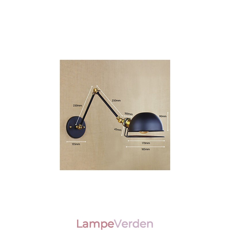 Væglamper Gyngelys Læsevæglamper Mini Style Rustik Lodge Metal