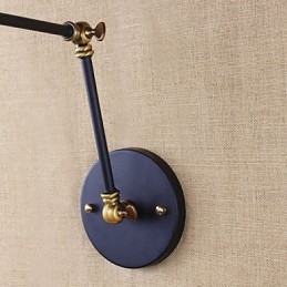 Væglamper Gyngelys Læsevæglamper Mini Style Rustik Lodge Metal