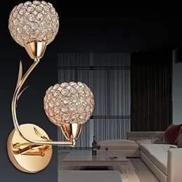 Krystal væglamper Moderne moderne metal