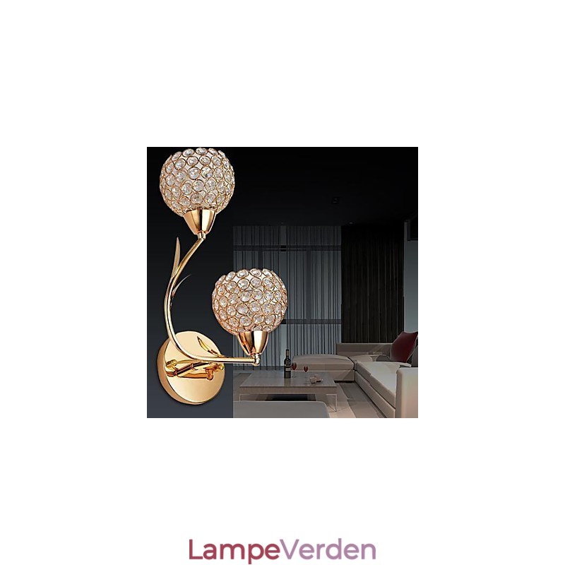 Krystal væglamper Moderne moderne metal