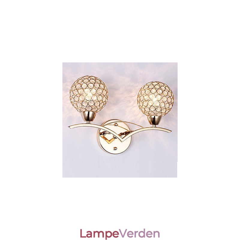 Væglamper Læsevæglamper Krystal Mini Style Moderne Moderne Metal