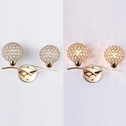 Væglamper Læsevæglamper Krystal Mini Style Moderne Moderne Metal