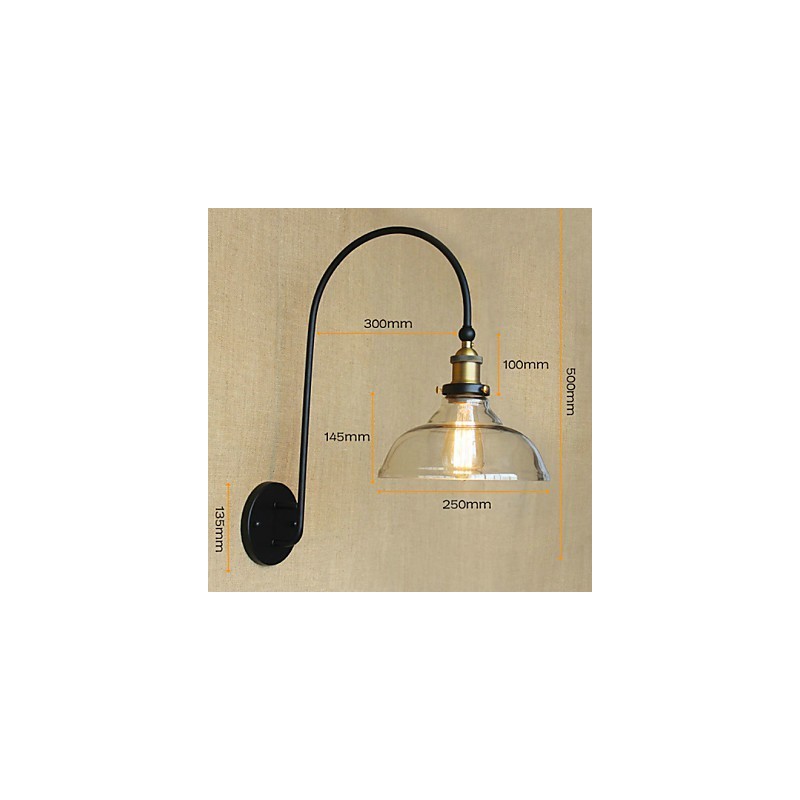 Væglamper Badeværelsesbelysning Udendørs væglamper Læsevæglamper Traditionelt klassisk metal