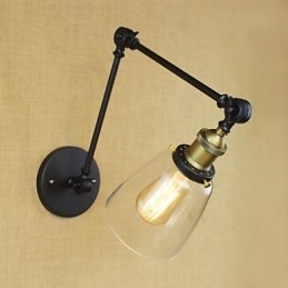 Antik bronze dekorativ væglampe