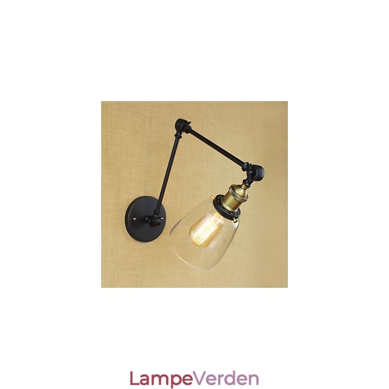 Antik bronze dekorativ væglampe