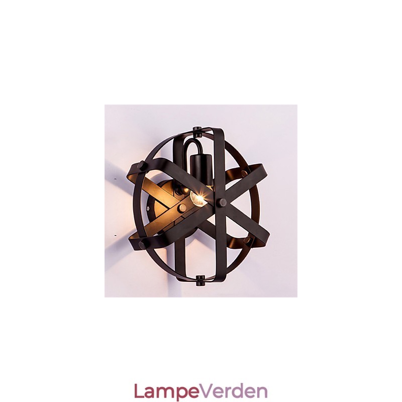 Ny vintagestil industriel rund væglampet balkon Loft Entry Hallway Soveværelse Væglampe