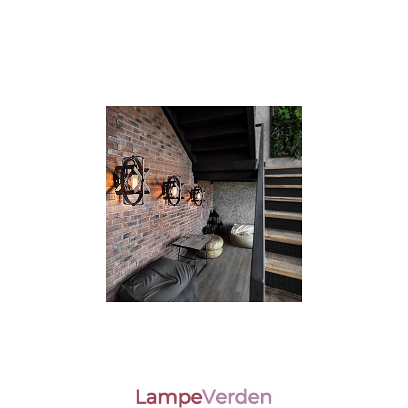 Ny vintagestil industriel rund væglampet balkon Loft Entry Hallway Soveværelse Væglampe