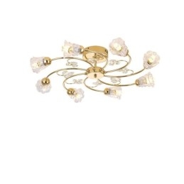 Kunstnerisk Aluminium Flush Mount Lights Med Krystaller