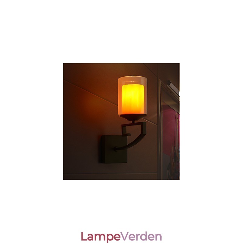 Retro glas Enkel enkelt hoved væglampe lys væglampetter Krystal Moderne moderne metal
