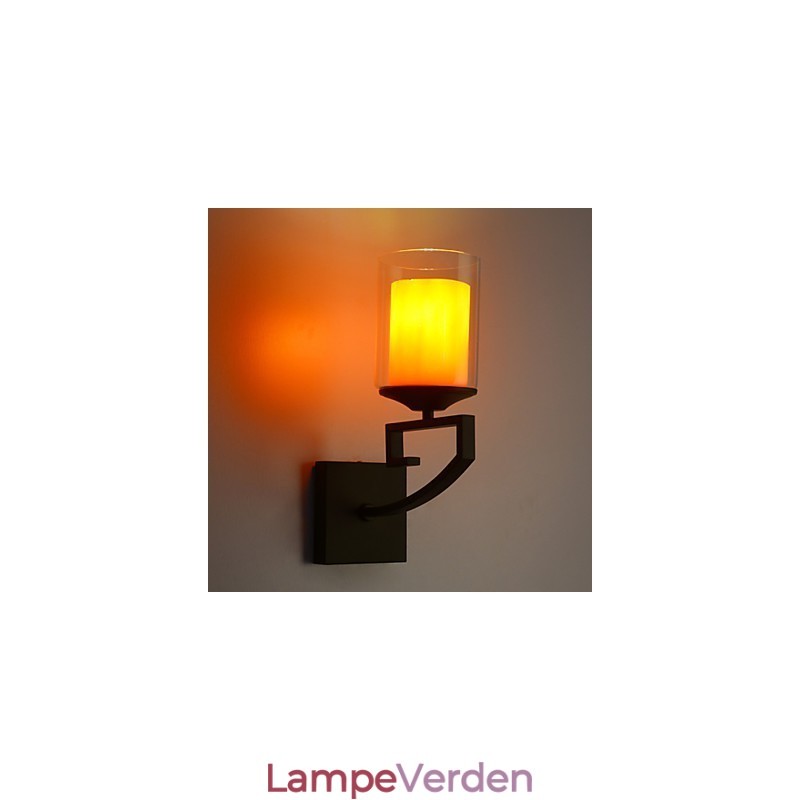 Retro glas Enkel enkelt hoved væglampe lys væglampetter Krystal Moderne moderne metal