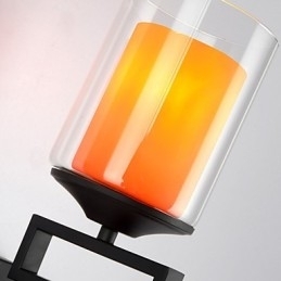 Retro glas Enkel enkelt hoved væglampe lys væglampetter Krystal Moderne moderne metal
