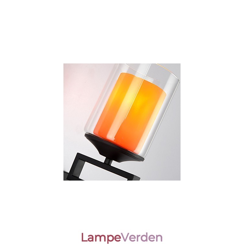 Retro glas Enkel enkelt hoved væglampe lys væglampetter Krystal Moderne moderne metal