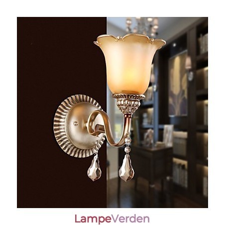 Europa Type Restaurering af gamle måder Smedejern Soveværelse Krystalglas Væglampe Lys