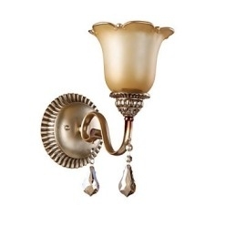 Europa Type Restaurering af gamle måder Smedejern Soveværelse Krystalglas Væglampe Lys