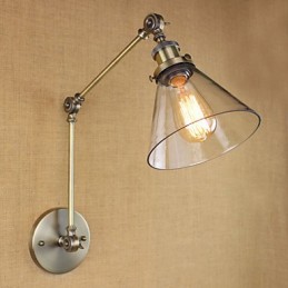 Mediterranean Village Grøn Bronze Farve Kompleks Dekorativ Væglampe